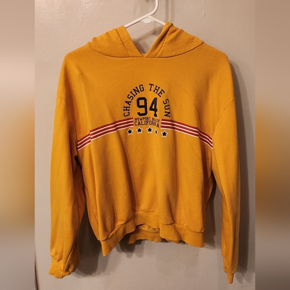H&M Orange pullover hoodie - Picture 1 of 2